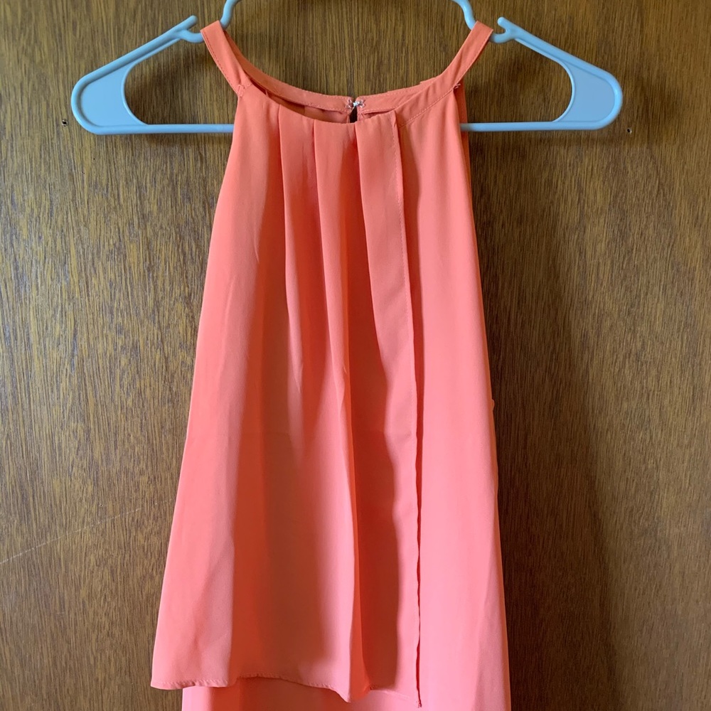 Flowy orange tank top